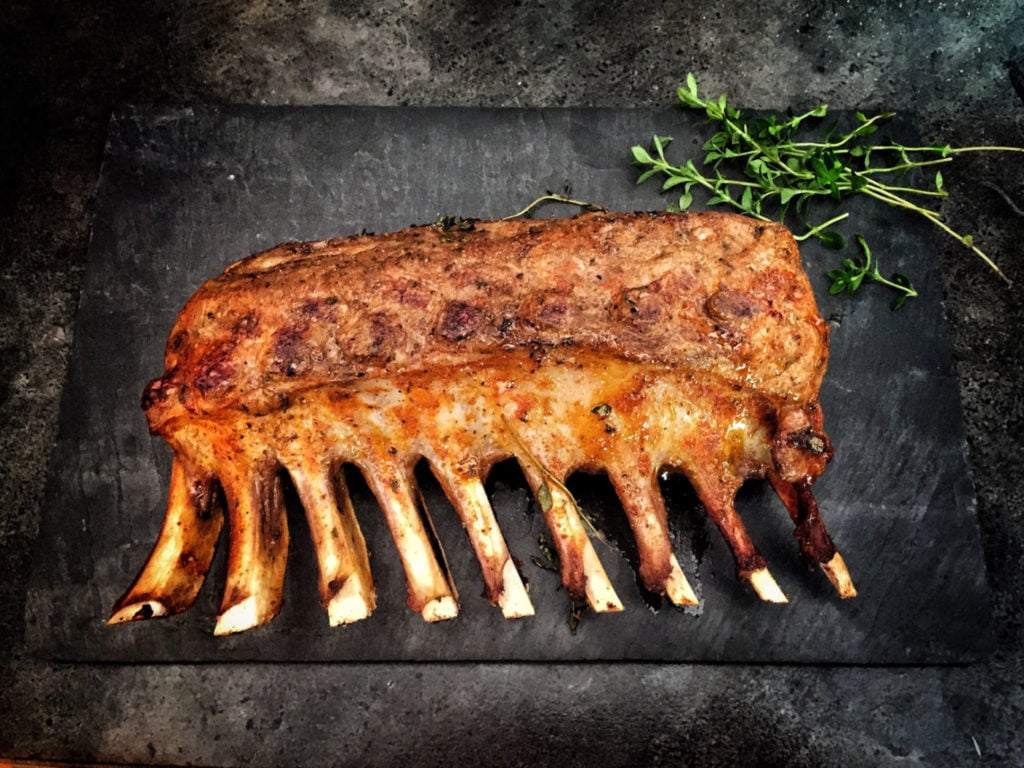 Image of cooked rack of lamb