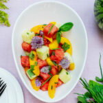 Watermelon Peach Salad. Photo by Rachel Valley