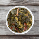 Collard greens. A traditional Southern side dish popular in the United States.