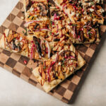 Delicata Squash Flatbread recipe by Veg Cafe. Photo by Jyotsna Bhamidipati.
