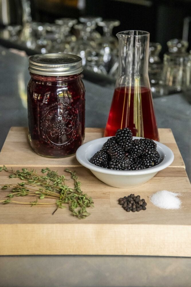 Blackberries make for a great shrub base.