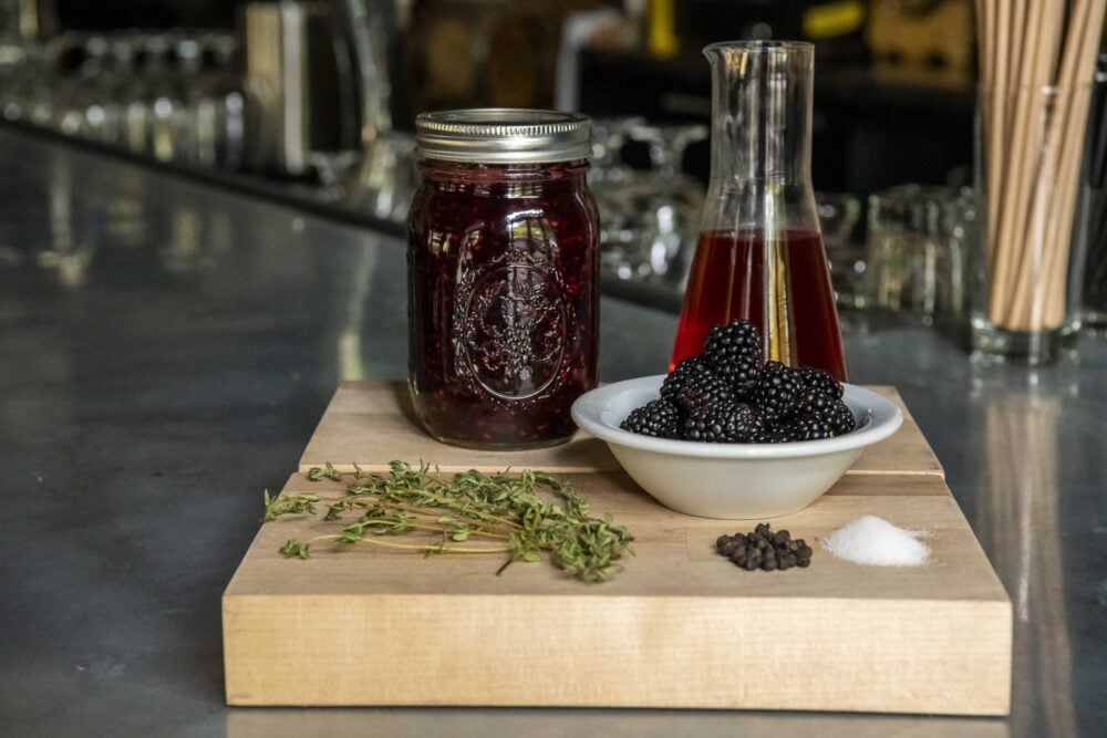 Blackberries make for a great shrub base.